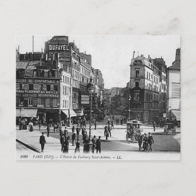 Vieja postal - París (Anverso)