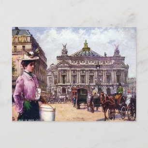 Vieja postal - París - l'Opera