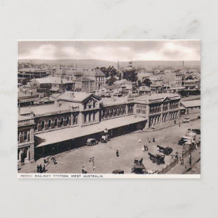 Vieja postal - Perth, Australia Occidental