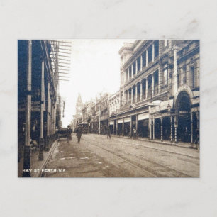 Vieja postal - Perth, Australia Occidental