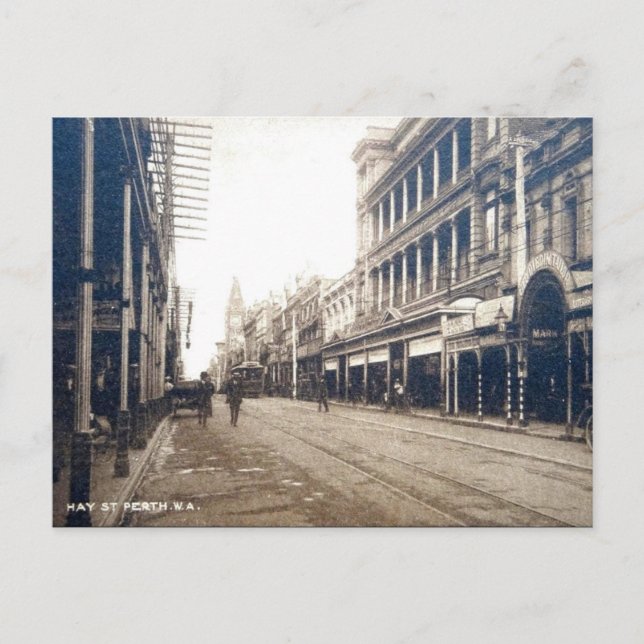 Vieja postal - Perth, Australia Occidental (Anverso)