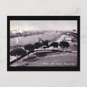 Vieja postal - Pescara, el puerto
