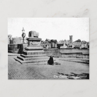 Vieja postal - Piedra del Tratado, Limerick