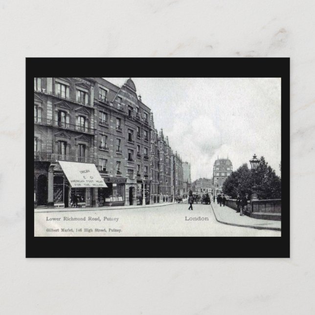 Vieja postal - Putney, Londres (Anverso)