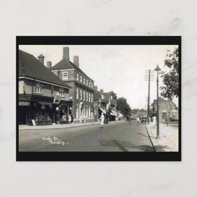 Vieja postal - Ruislip, Londres (Anverso)