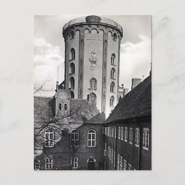 Vieja postal - RunDetarn, Copenhague (Anverso)