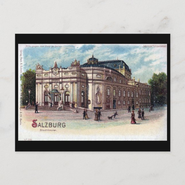 Vieja postal - Salzburgo, Austria (Anverso)