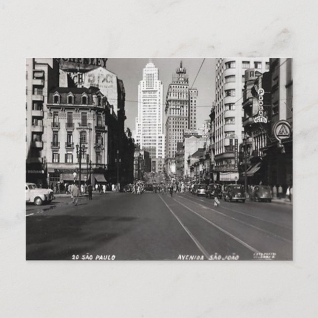 Vieja postal - São Paulo, Brasil (Anverso)