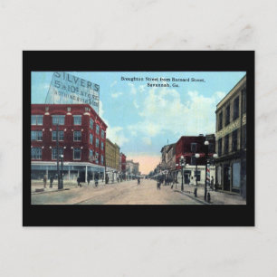 Vieja postal - Savannah, Georgia
