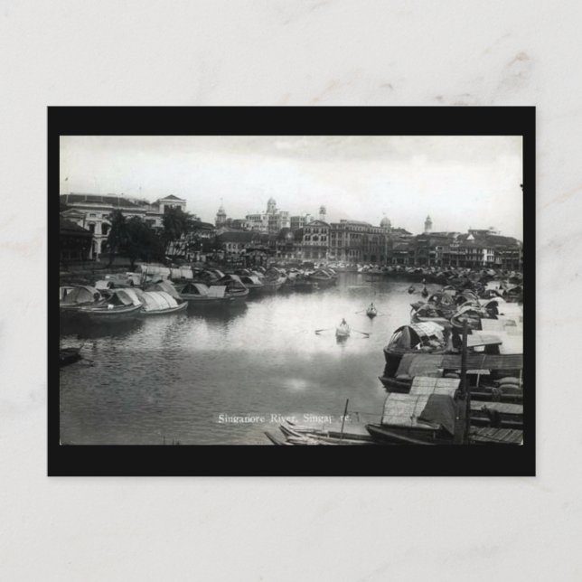 Vieja postal - Singapur (Anverso)