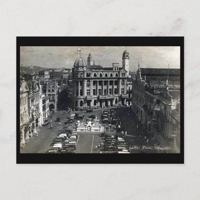 Vieja postal - Singapur (Anverso)