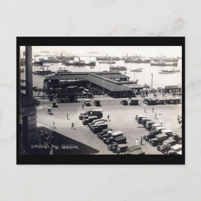 Vieja postal - Singapur (Anverso)