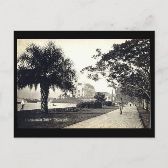 Vieja postal - Singapur (Anverso)