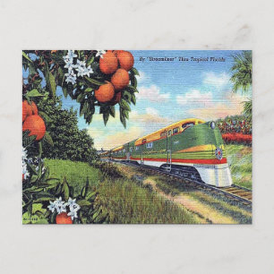 Vieja postal - "Streamliner" en Florida