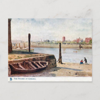 Vieja postal - Támesis en Chelsea