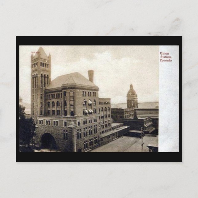 Vieja postal - Toronto, Estación de Unión (Anverso)