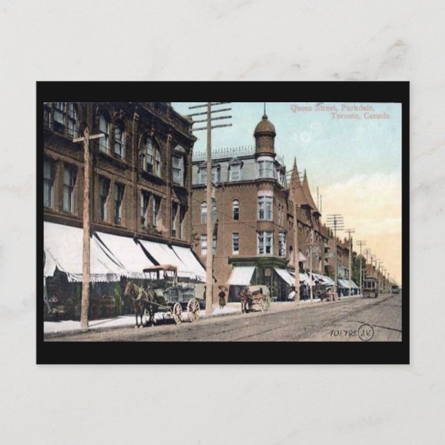 Vieja postal - Toronto, Ontario, Canadá (Anverso)