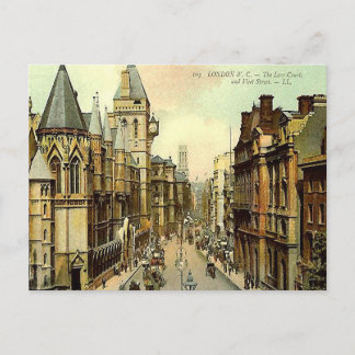 Vieja postal - Tribunales de Derecho, Londres
