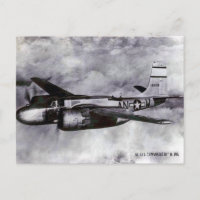 Vieja postal - Un invasor Douglas A-26