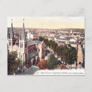 Vieja postal - Vichy, Allier, Francia