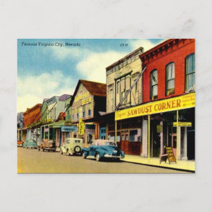 Vieja postal - Virginia City, Nevada