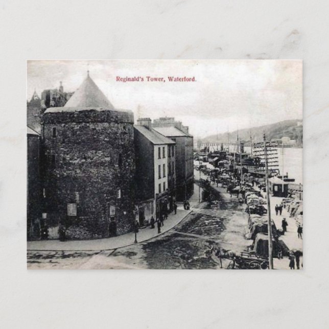 Vieja postal - Waterford, Irlanda (Anverso)