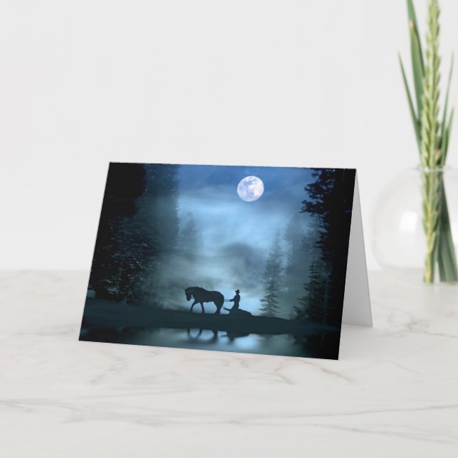 Vieja tarjeta de árbol de Navidad de moda (Anverso)