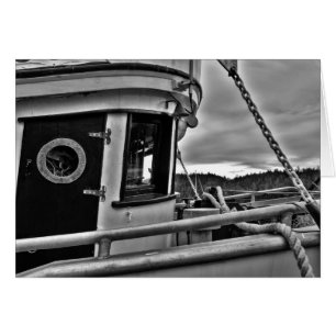 Vieja tarjeta de avituallamiento de barcos pesquer