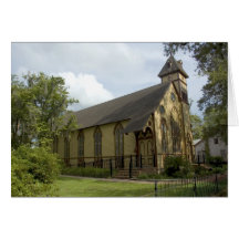 Vieja tarjeta de iglesia gótica