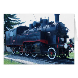 Vieja tarjeta de locomotora