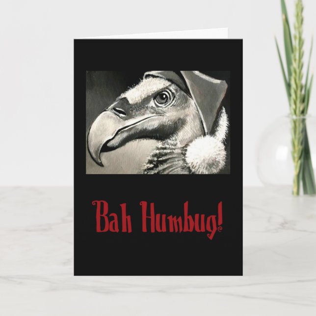 Vieja tarjeta de Navidades de Buzzard (Anverso)