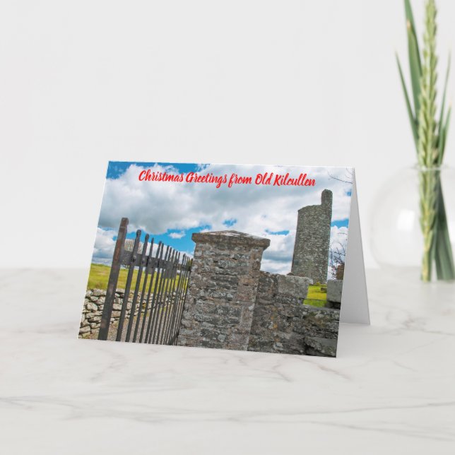 Vieja tarjeta de Navidades de Kilcullen (Anverso)