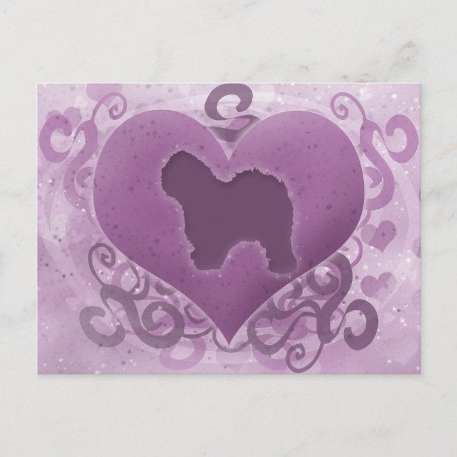 Vieja tarjeta del día de San Valentín inglesa (Anverso)