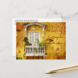 Vieja tarjeta postal de Cartagena