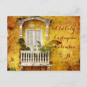 Vieja tarjeta postal de Cartagena