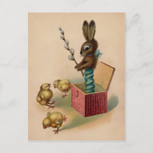 Vieja tarjeta postal de Pascua