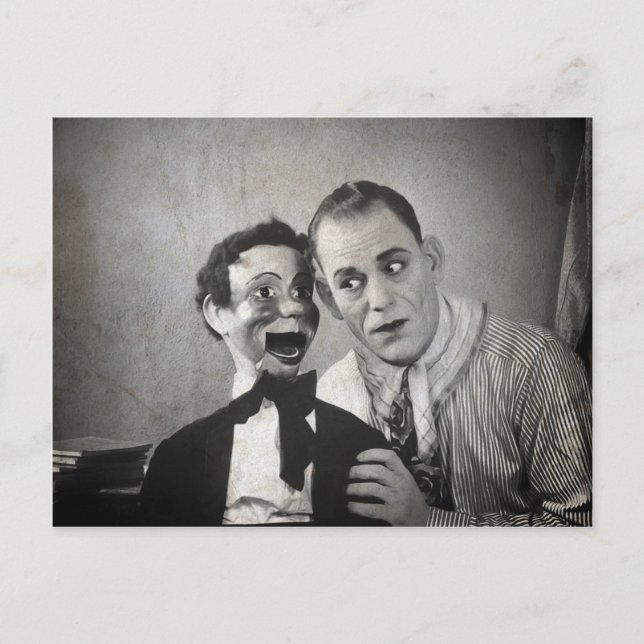 Vieja tarjeta Ventriloquista (Anverso)