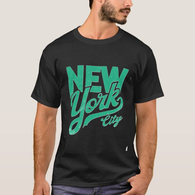 Vieja tipografía de Nueva York Diseño Camiseta (Anverso)