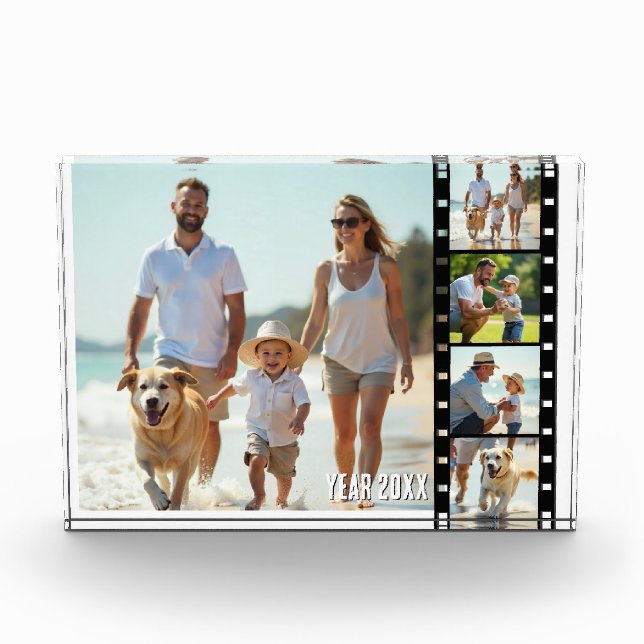 Vieja tira de película multifoto, bloque de fotos  (Anverso)