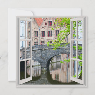Viejas casas en Brujas. Bélgica
