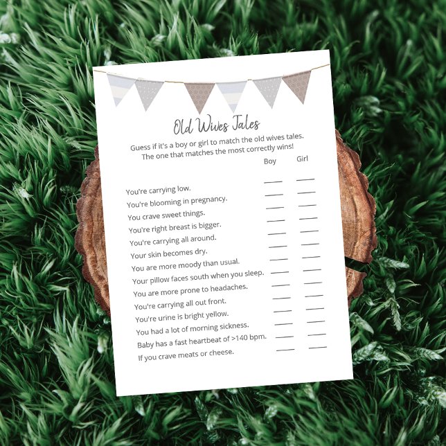 Viejas esposas cuentan moderna tarjeta de bebé ele (Subido por el creador)