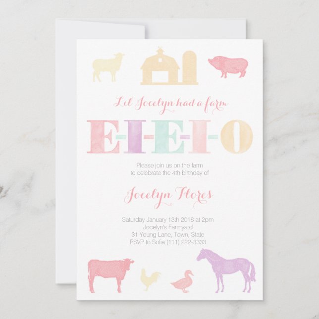 Viejas invitaciones a la fiesta de cumpleaños de M (Anverso)