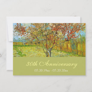 Viejas invitaciones florales para el aniversario d