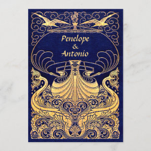 Viejas invitaciones náuticas a la boda