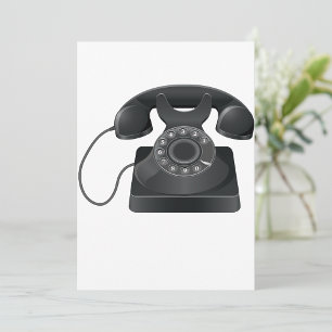 Viejas invitaciones para teléfonos negros
