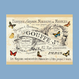 Viejas mariposas en anuncios franceses, tu mensaje