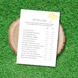 Viejas viejas cuentos Tarjeta de juego para rociar