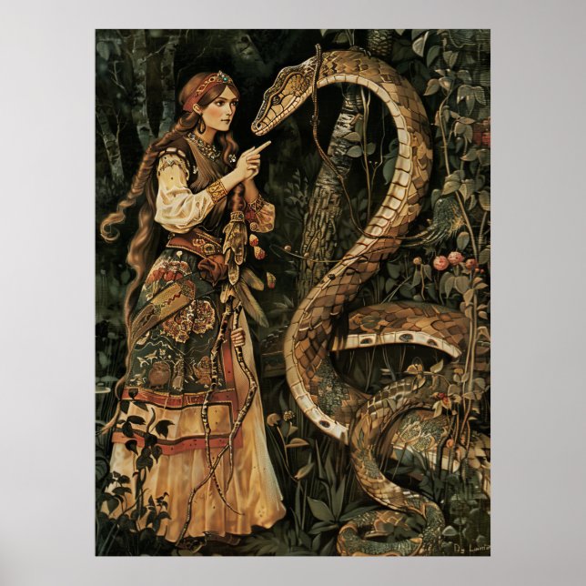 Viejo arte ruso de Viktor Vasnetsov Dios eslavo Po (Frente)