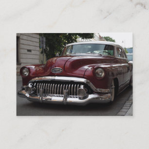 Viejo coche vintage - tarjeta de visita