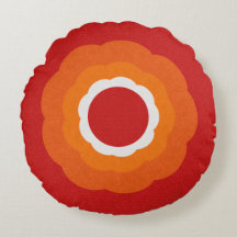 Viejo cojín redondo de rosetón contemporáneo